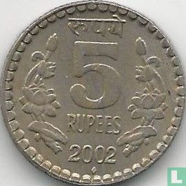 Inde 5 roupies 2002 (Mumbai) - Image 1
