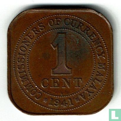 Malaya 1 cent 1941 - Afbeelding 1
