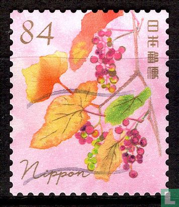 Autumn greeting stamps