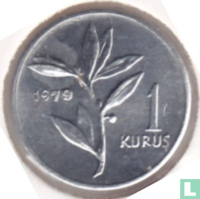 Turkije 1 kurus 1979 (aluminium) "FAO" - Afbeelding 1