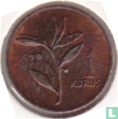 Turkey 1 kurus 1979 (bronze) "FAO" - Image 1