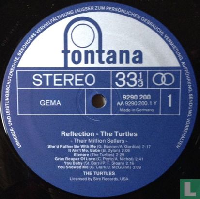 Reflection - The Turtles - Their Million Sellers - Afbeelding 3