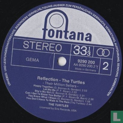 Reflection - The Turtles - Their Million Sellers - Image 4