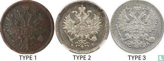 Russie 5 kopecks 1860 (type 1) - Image 3