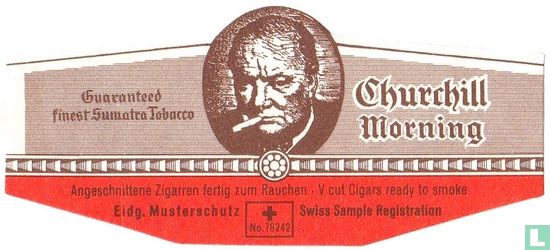 Angeschnittene Zigarren fertig zum Rauchen V cut Cigars ready to smoke Eidg. Musterschutz + No. 76242 Swiss Sample Registration - Guaranteed finest Sumatra Tobacco - Churchill Morning - Bild 1