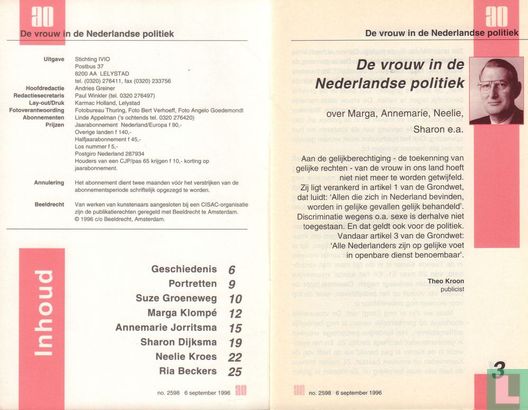 De vrouw in de Nederlandse politiek - Afbeelding 3