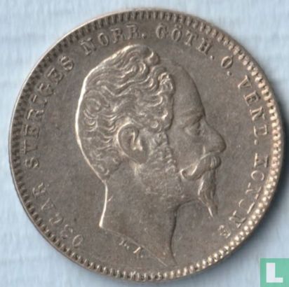 Sweden 50 ore 1857 - Image 2