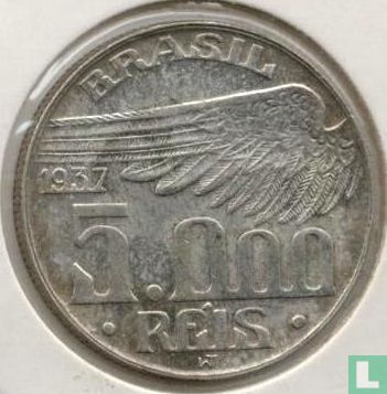 Brésil 5000 réis 1937 - Image 1