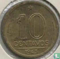 Brésil 10 centavos 1943 (aluminium-bronze) - Image 1