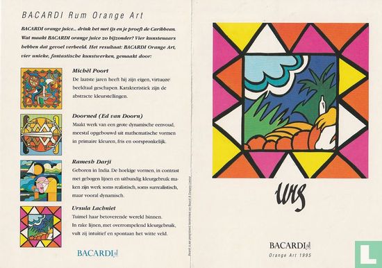 A000164 - Bacardi Rum Orange Art - Ursula Lachniet - Image 5
