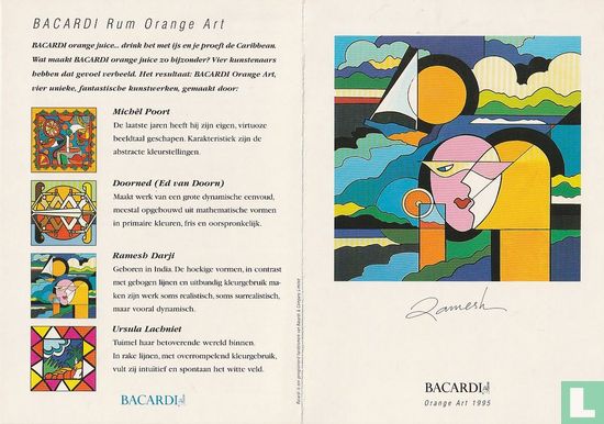A000165 - Bacardi Rum Orange Art - Ramesh Darji - Image 5