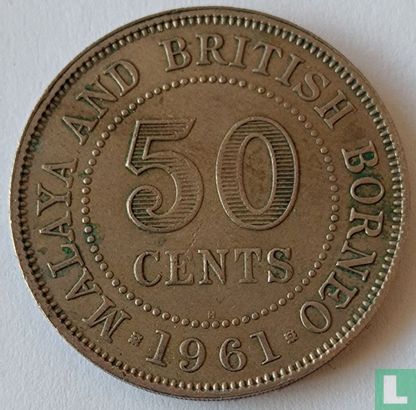 Malaya and British Borneo 50 cents 1961 (H) - Image 1