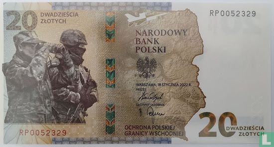Polen 20 Zlotych (Folder) - Afbeelding 1
