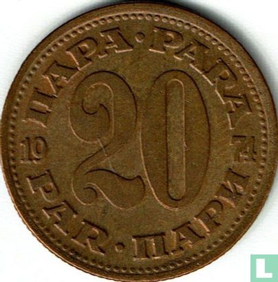 Yugoslavia 20 para 1974 - Image 1
