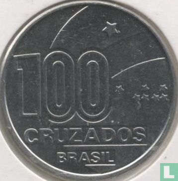 Brazilë 100 cruzados 1988 "100th anniversary Abolition of slavery - Man" - Afbeelding 2