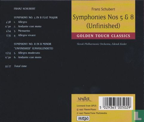 Frans Schubert: Symphonies Nos 5 & 8 (Unfinished) - Image 2