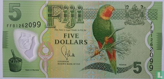 FIJI 5 dollars  - Afbeelding 1