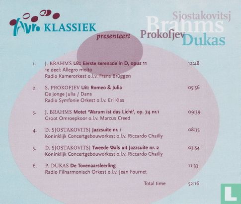 AVRO Klassiek presenteert Brahms, Prokofjev, Dukas, Sjostakovitsj - Bild 2