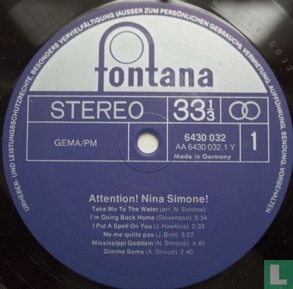 Attention! Nina Simone! - Afbeelding 3