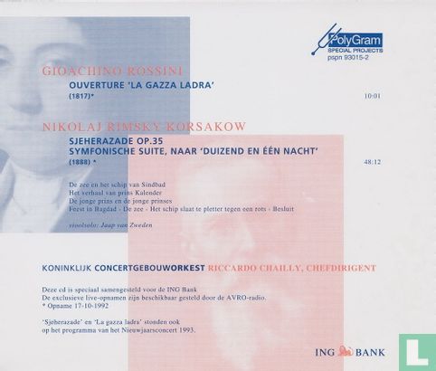 Rossini: La Gazza Ladra - Rimsky-Korsakow: Sjeherazade Op.35 - Afbeelding 2