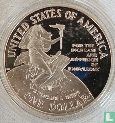 Verenigde Staten 1 dollar 1996 (PROOF) "150th anniversary Smithsonian Institution" - Afbeelding 2