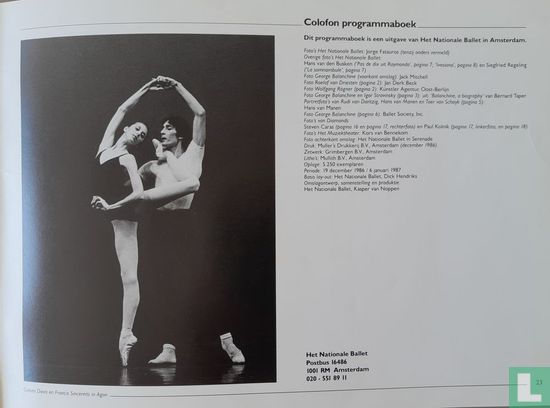 George Balanchine programma - Afbeelding 3