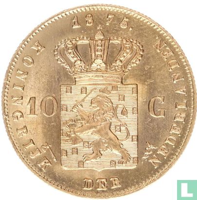 Netherlands 10 gulden (1875/4) - Image 1