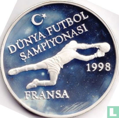 Türkei 750.000 Lira 1996 (PP) "1998 Football World Cup in France" - Bild 2