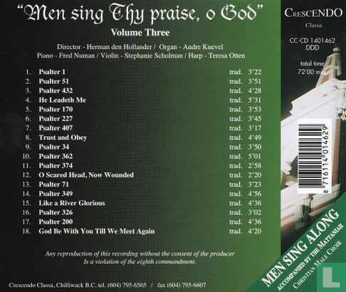 Men sing Thy praise, o God  (3) - Bild 2