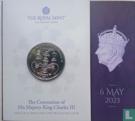 Royaume-Uni 5 pounds 2023 (folder) "Coronation of King Charles III" - Image 1