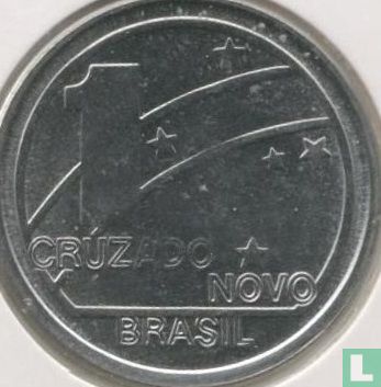 Brazil 1 cruzado novo 1989 "100th anniversary Republic of Brazil" - Image 2