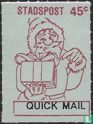 Quick Mail Christmas Stamp