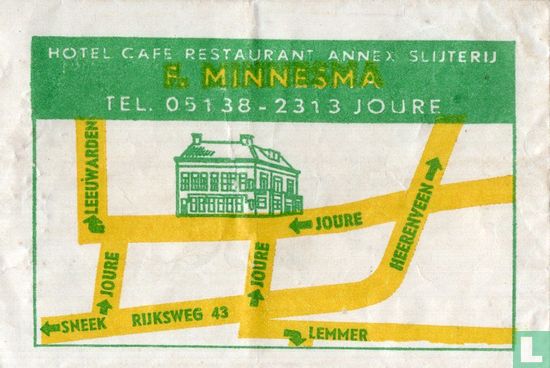 Hotel Cafe Restaurant annex Slijterij F. Minnesma - Afbeelding 1