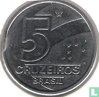 Brésil 5 cruzeiros 1991 (3.97 g) - Image 2