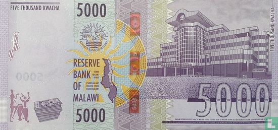 Malawi 5000 Kwacha - Image 2