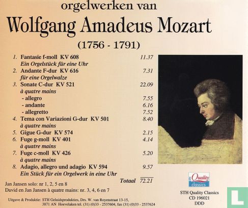 Mozart    Orgelwerken - Afbeelding 2
