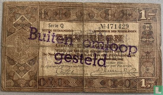 The Netherlands 1 guilder Silver Certificate Demonetised (BO2.b) - Image 1