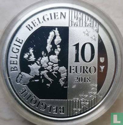 Belgien 10 Euro 2018 (PP) "40th anniversary of the death of Jacques Brel" - Bild 1