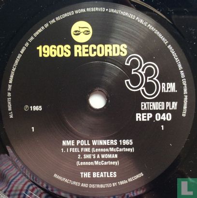NME Poll Winners 1965 The Beatles - Image 3