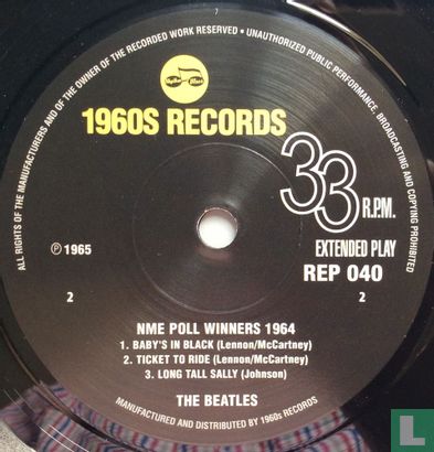 NME Poll Winners 1965 The Beatles - Afbeelding 4