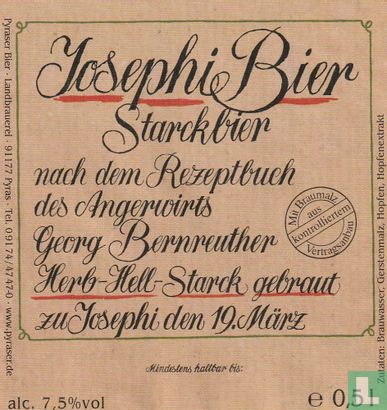 Pyraser Josephi Bier