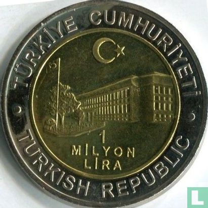 Turkije 1.000.000 lira 2002 (type 1) "535 years Istanbul Mint" - Afbeelding 2