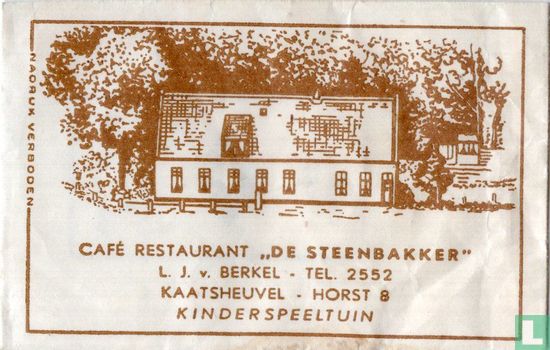 Cafe Restaurant "De Steenbakker"  - Image 1