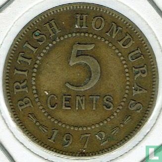 British Honduras 5 cents 1972 - Image 1