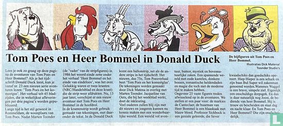Tom Poes en heer Bommel in Donald Duck