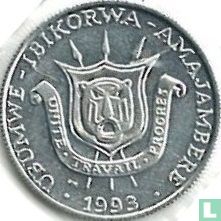 Burundi 1 franc 1993 - Image 1