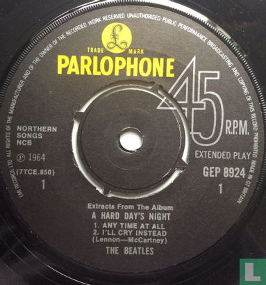 A Hard Day's Night (Extracts from the Album) - Afbeelding 3