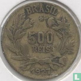 Brazilië 500 réis 1927 - Afbeelding 1