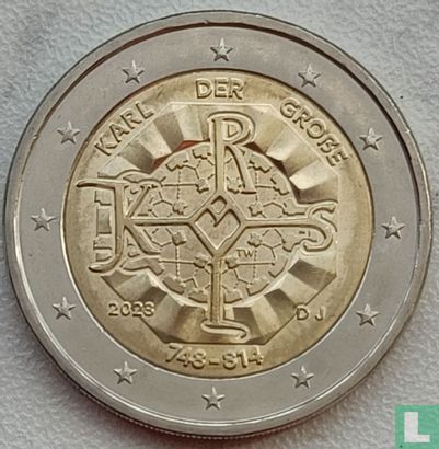 Duitsland 2 euro 2023 (J) "1275th anniversary Birth of Charlemagne" - Afbeelding 1