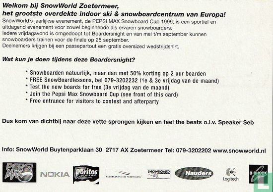 B002918 - SnowWorld - Pepsi Max Cup '99 "U wanna go extreme with me?" - Image 3